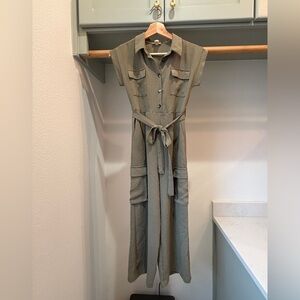 Girls’ Olive Green Jumpsuit, size 10